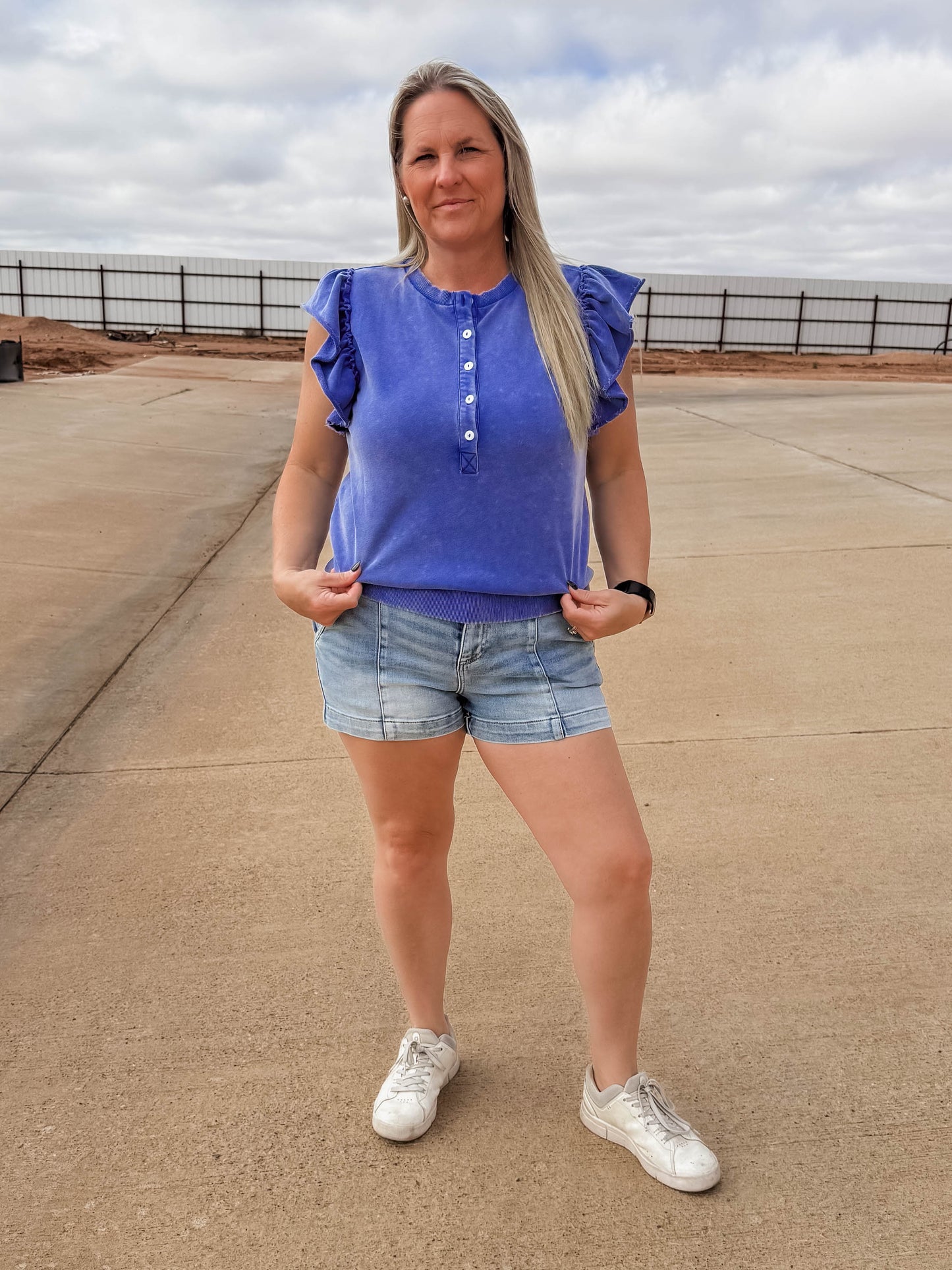 Ruffle Sleeve Tank Top