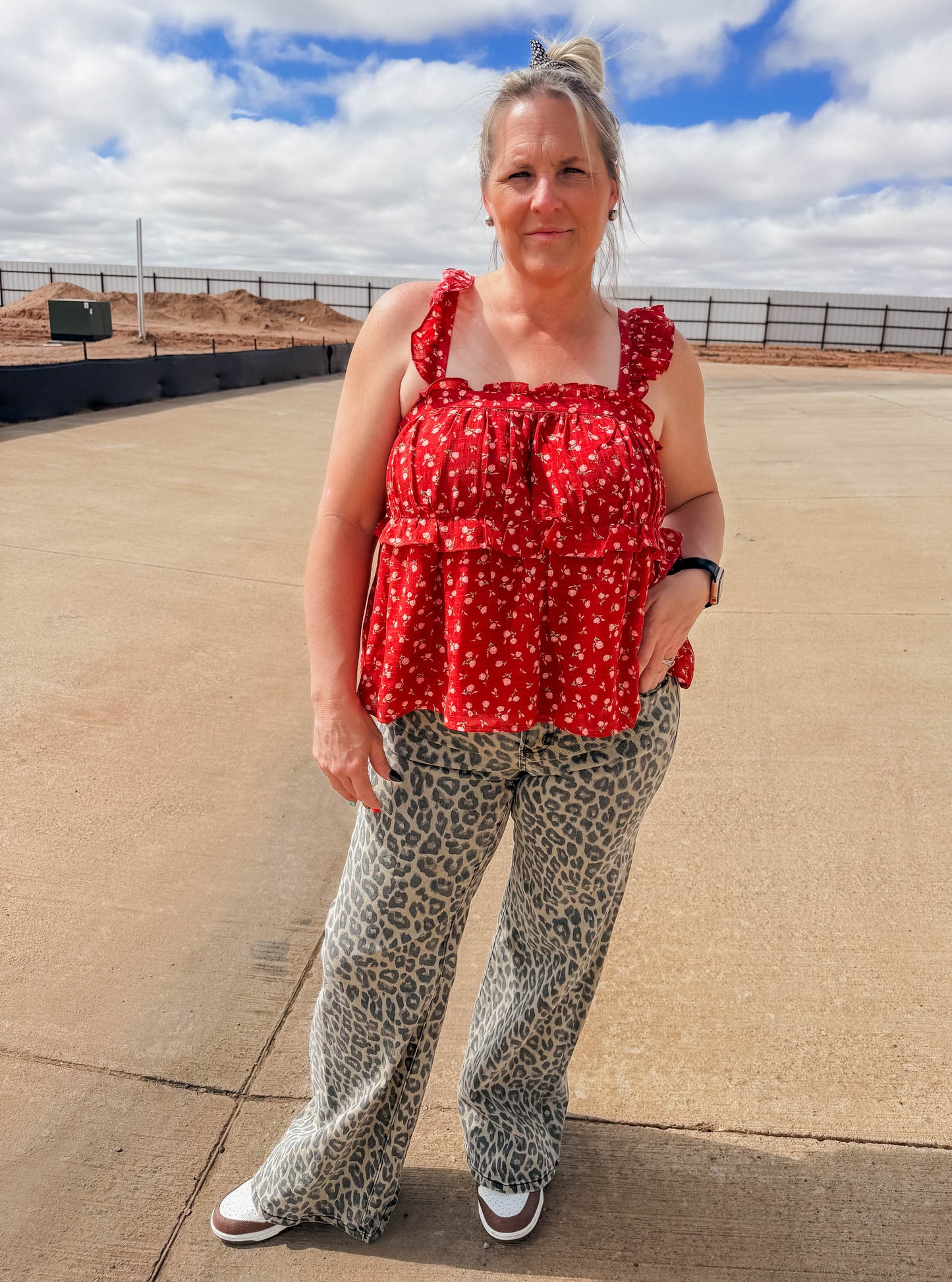 Sheer Rust Tank Top
