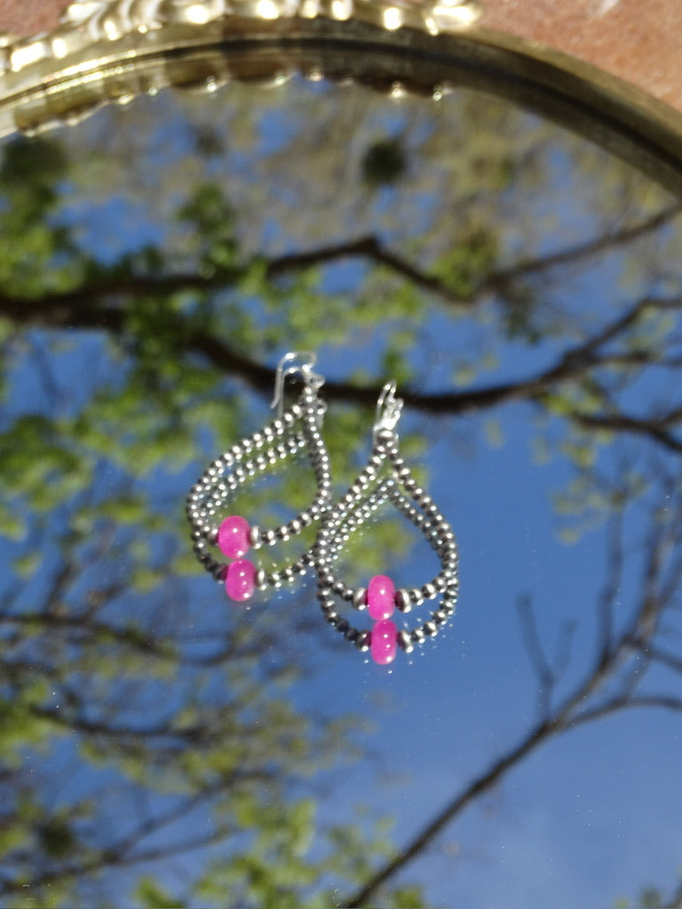 Pink Spur Society Earrings