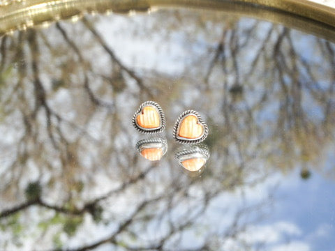 Canyon Heart Studs