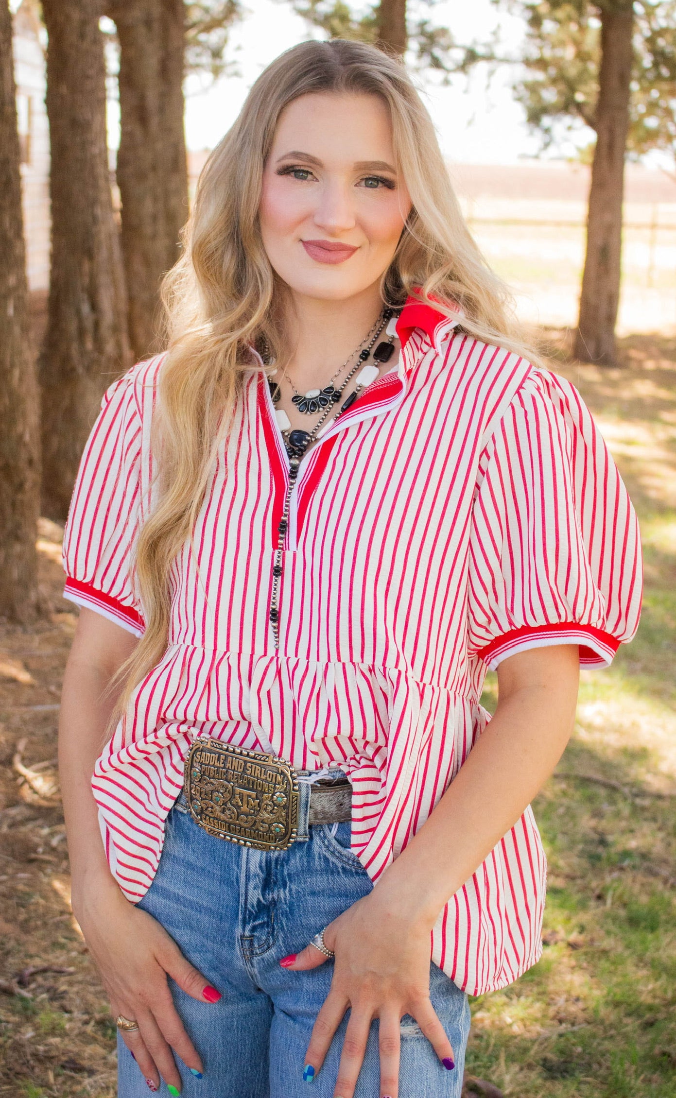 Ribbon Winning Red Top