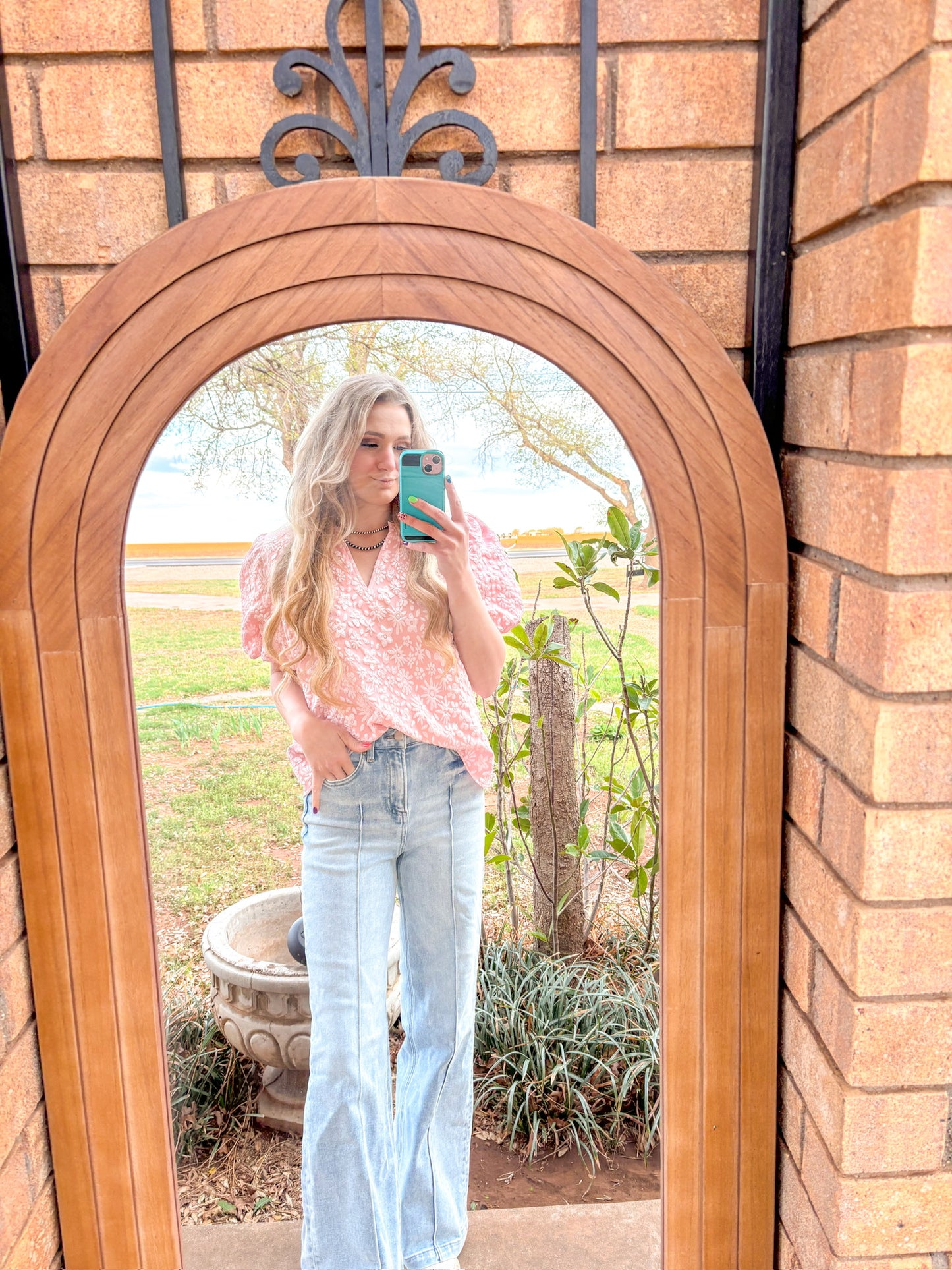 Blush & Buckle Blouse`