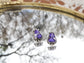 Lavender Dahlia Studs