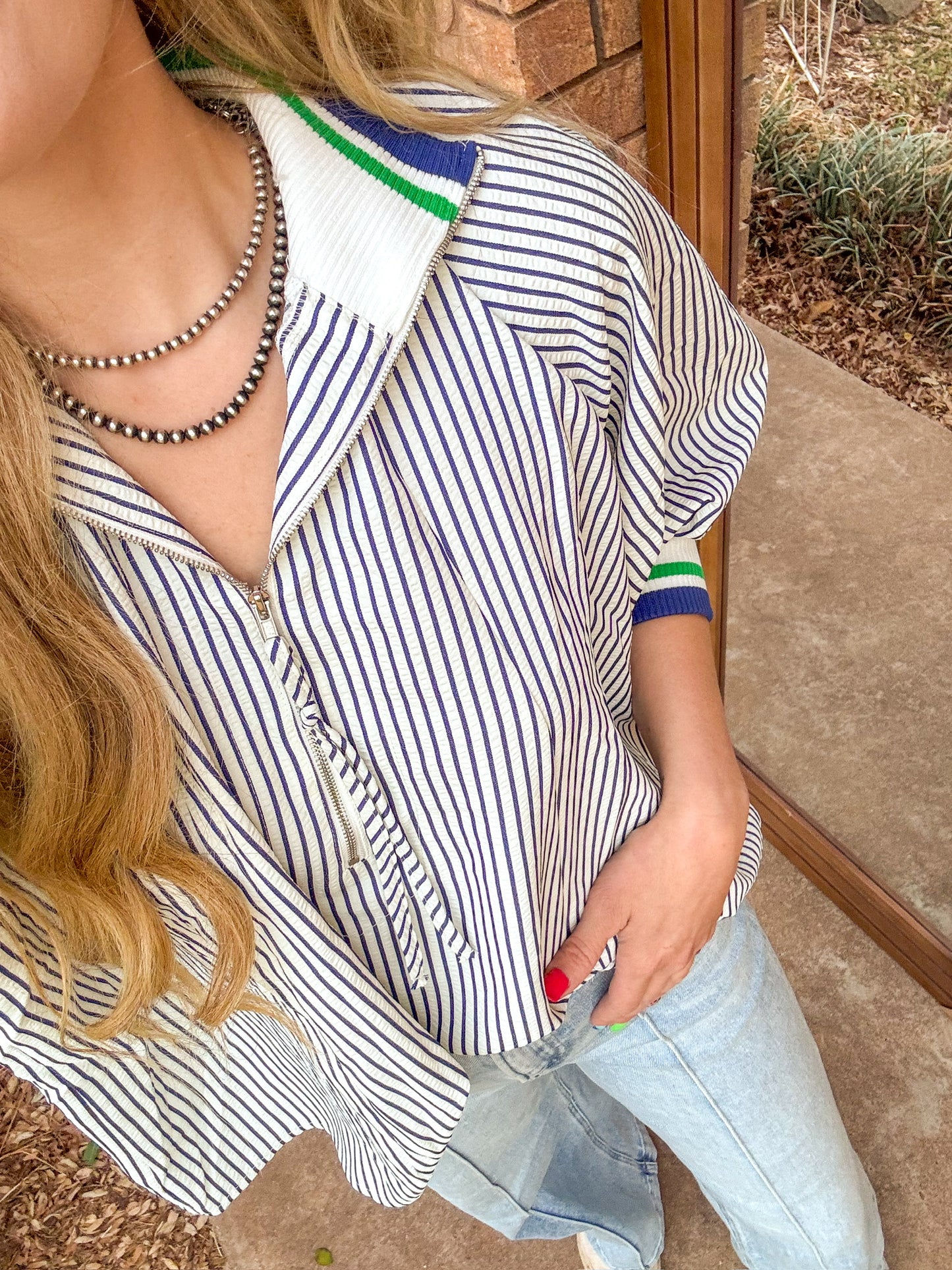 Blue Ribbon Babe Blouse