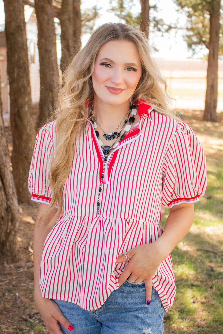 Ribbon Winning Red Top