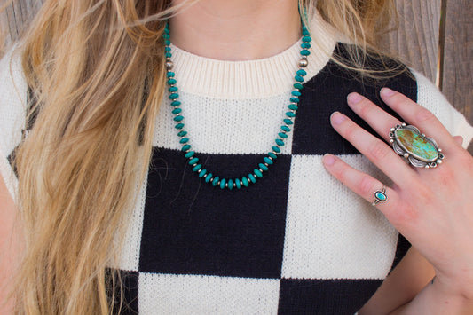 The Turquoise Saucer Necklace