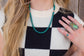The Turquoise Saucer Necklace