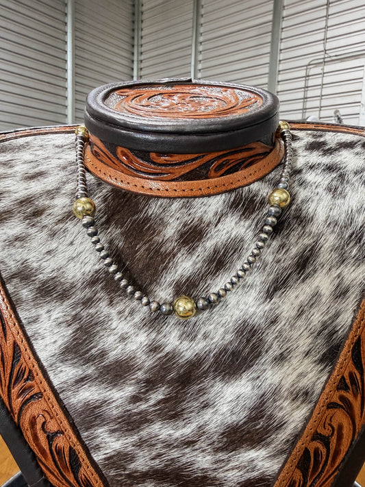 Gold and Pearl Necklace