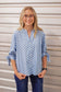 Denim Polka Dot Blouse