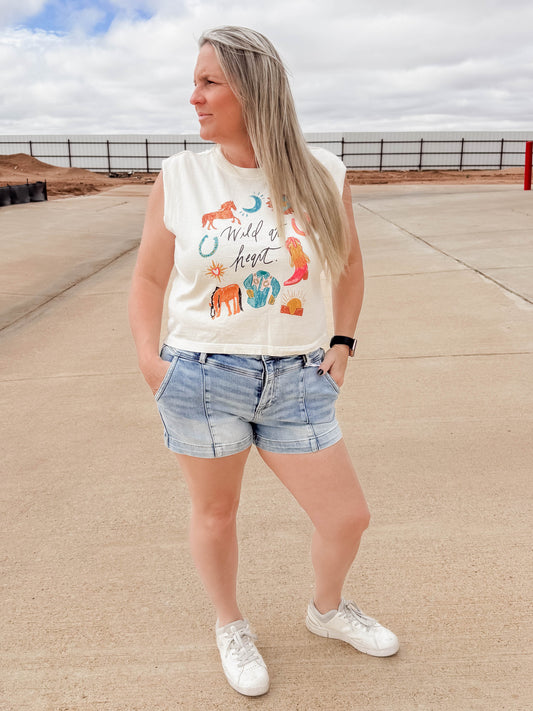 Wild at Heart Muscle Tee