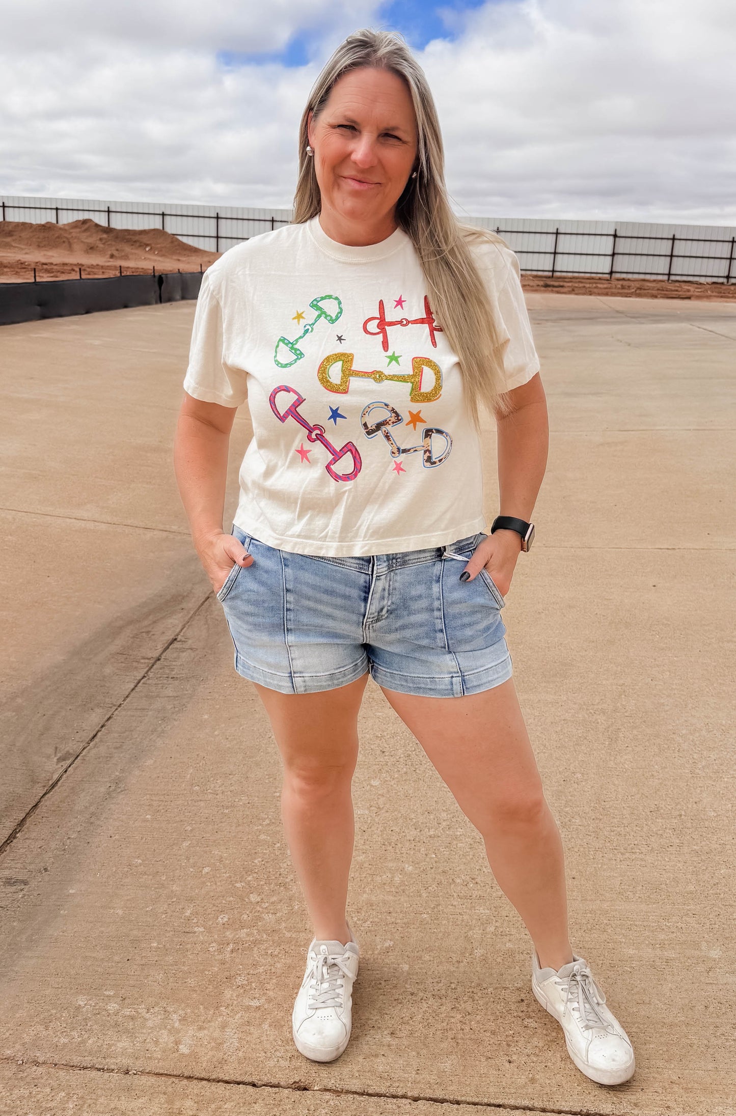 Horse Bit Cropped Tee