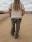 Risen Leopard Wide Leg Jeans