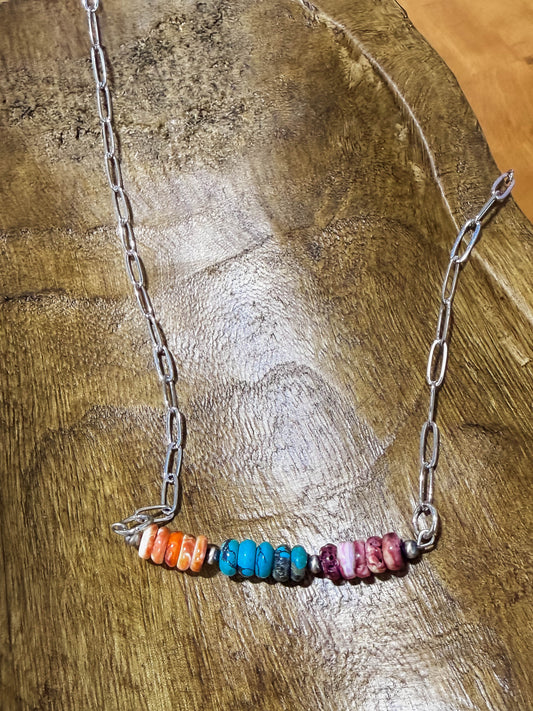 Mixed Bar Necklace
