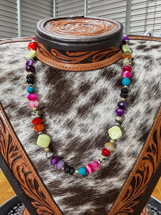 Mixed Beaded Necklace